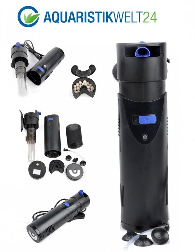 CUP805 Aquarium Innenfilter inkl. 5 Watt UVC Klärer 700 L/h bis 350l
