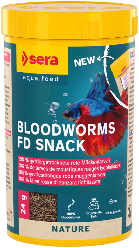 sera Bloodworms FD Snack 250 ml Leckerbissen