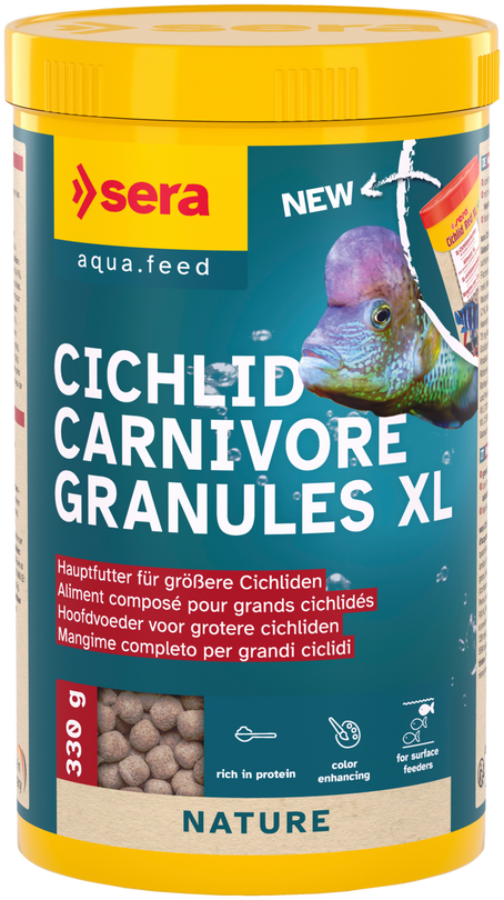 sera Cichlid Carnivore Granules XL 1000ml Granulat Cichliden Aquarium