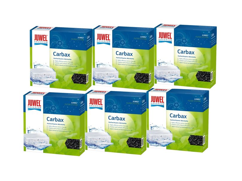 Juwel Carbax L 6er Pack Aktivkohle binden Verfärbungen, Gerüche toxische Substanzen