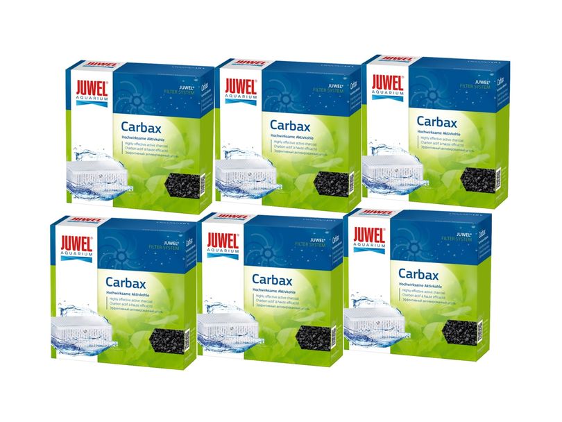 Juwel Carbax XL 6er Pack Aktivkohle binden Verfärbungen, Gerüche toxische Substanzen
