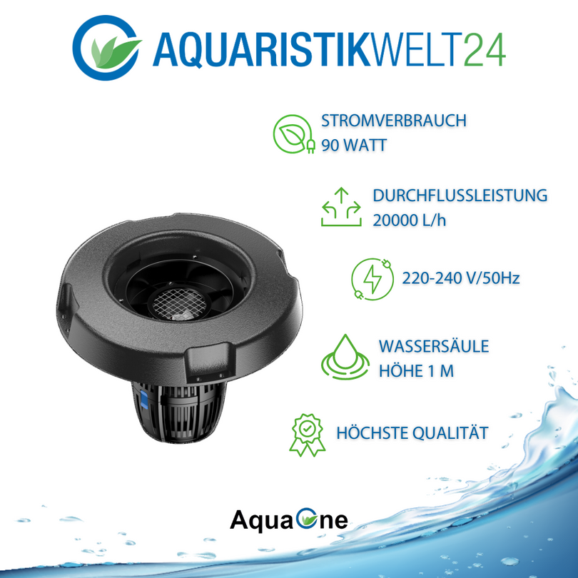 Schwimmende Teich Fontäne COP10000 90W 20000 l/h Springbrunnen