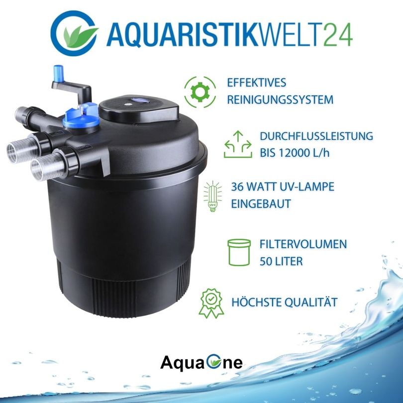 GROßES DIY Pond Pro Belüftungsset – 1/2 PS Pumpe, 150 Fuß Schlauch & 2-4  Fuß Blasendiffusoren