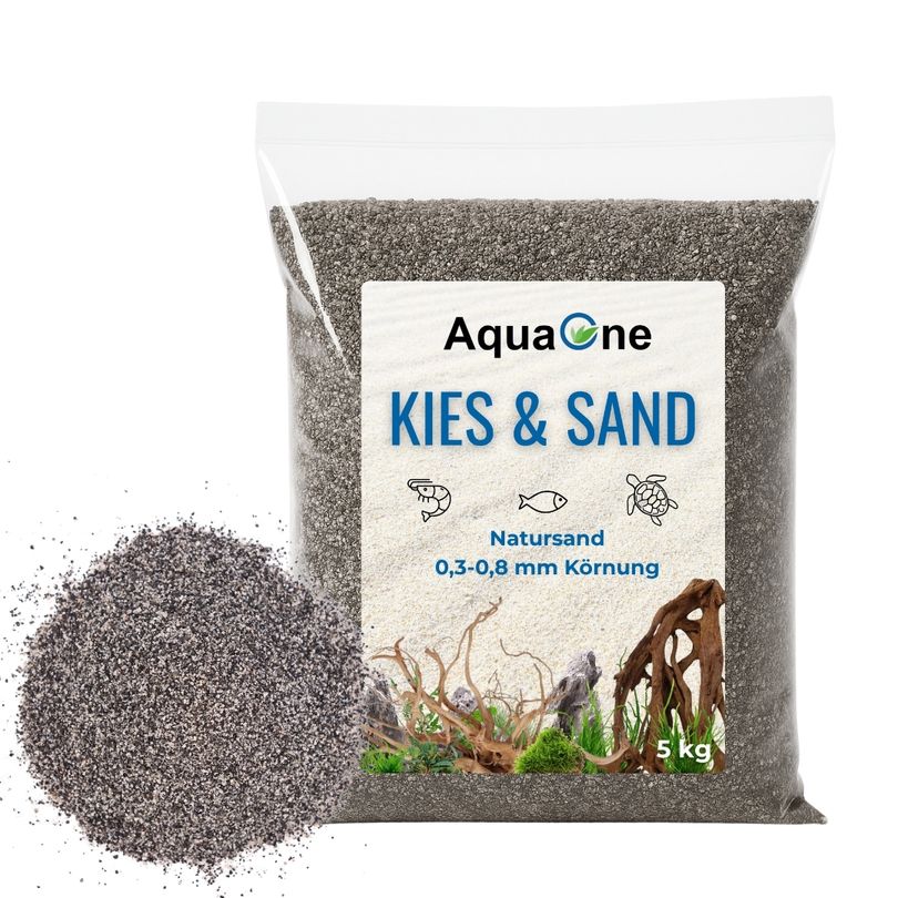 5 Kg Zambesi Aquariensand "Premium Qualität" 0,3-0,8mm Bodengrund Aquariumsand