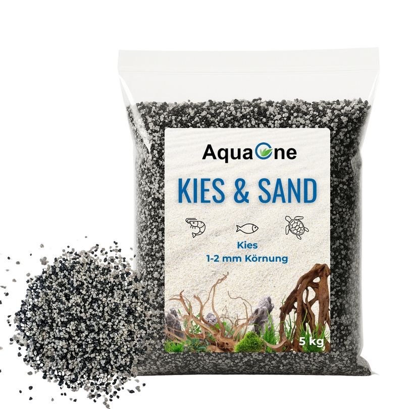 5 Kg Zambesi Aquarienkies "Premium Qualität" 1-2mm Bodengrund Aquariumkies
