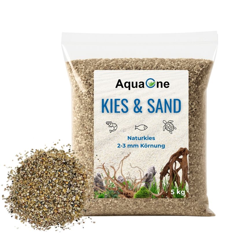 5 Kg Naturkies beige mittel "Premium Qualität" 1-2 mm Bodengrund Aquarium