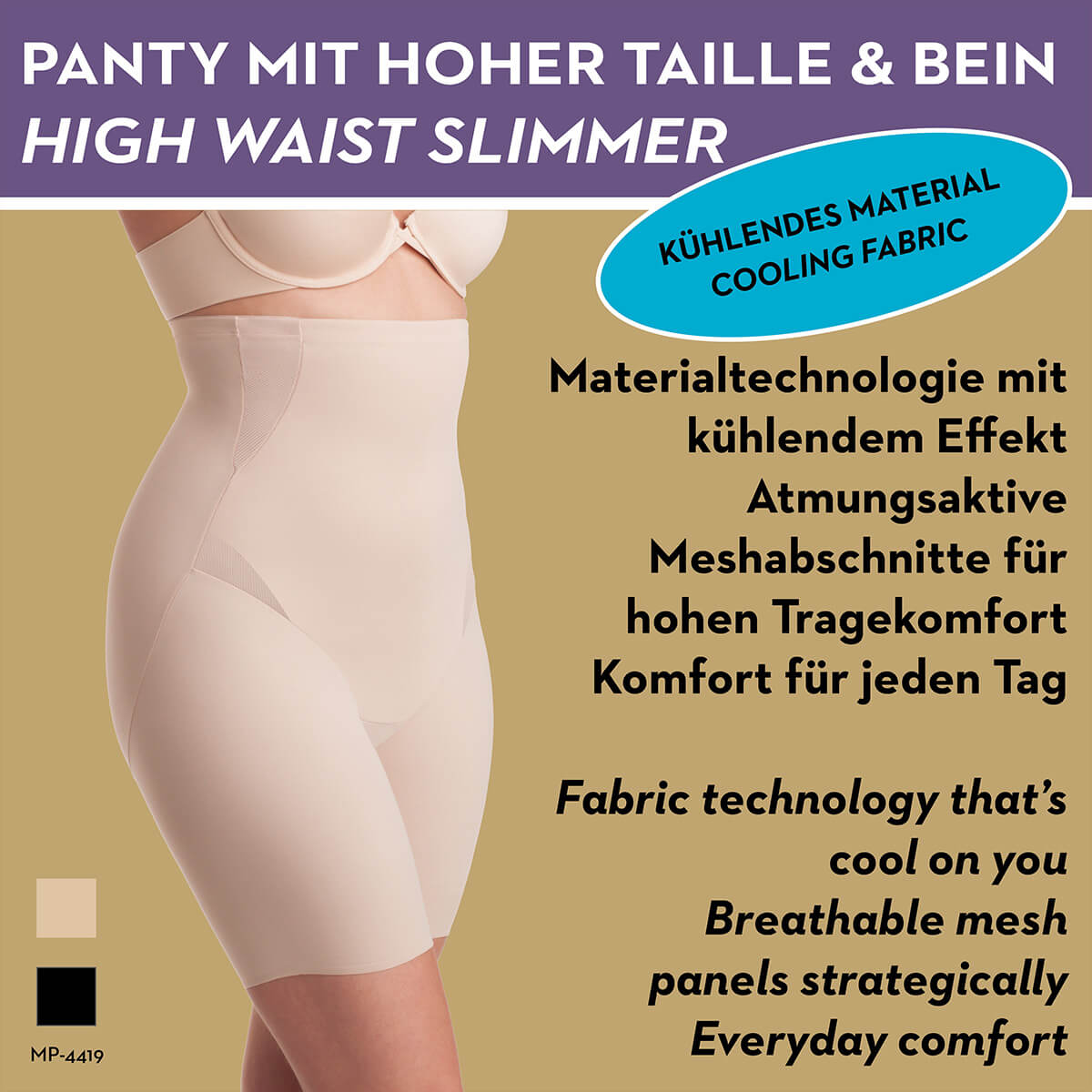 Miss Perfect Shapewear Damen - Miederhose Bauchweg Unterhose (XS-XXL) Body  Shaper Damen seamless Miederhose Bauch weg - figurformend