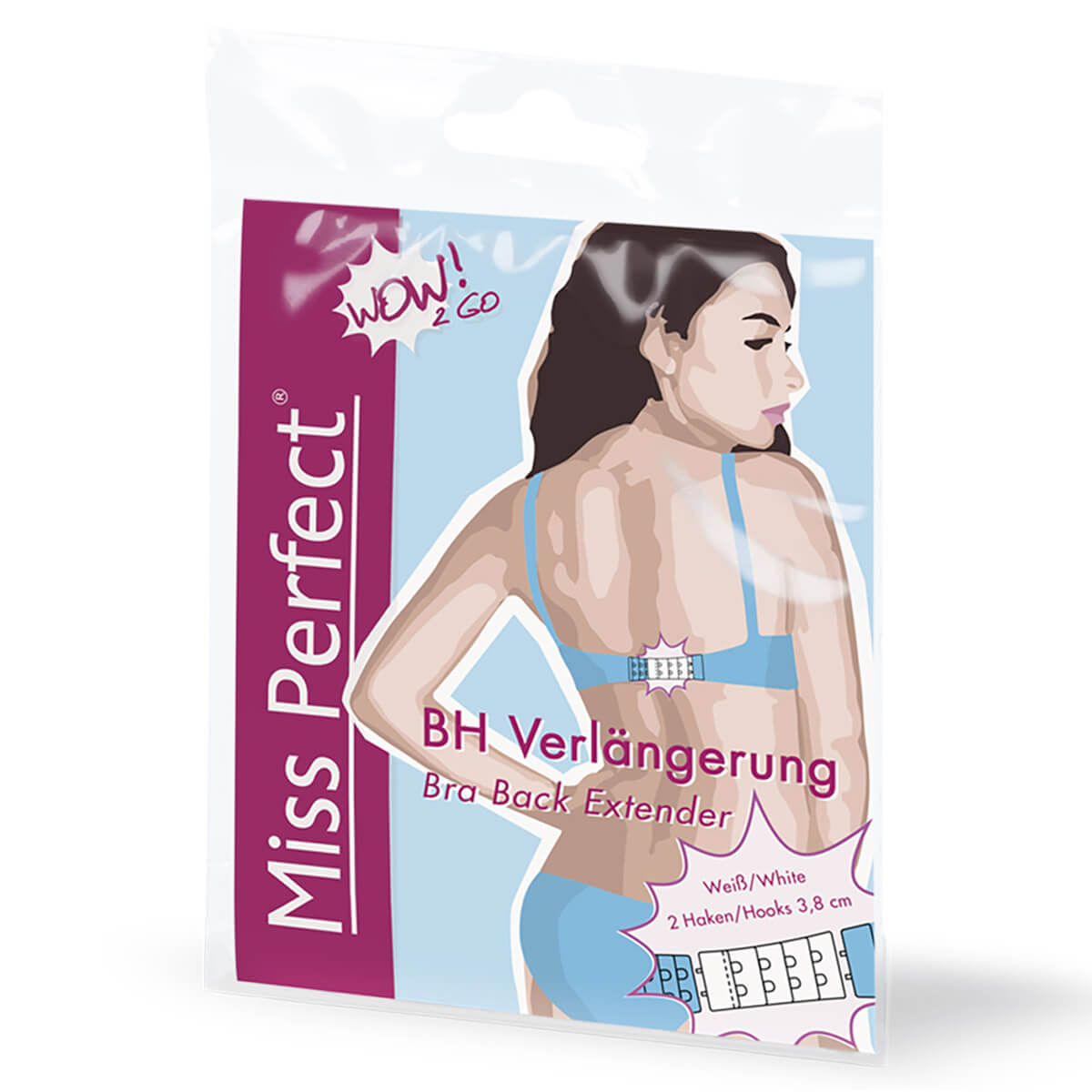 Miss Perfect Wow 2 Go BH Verlängerung BH Verschluss Erweiterung - Foto 16 di 16