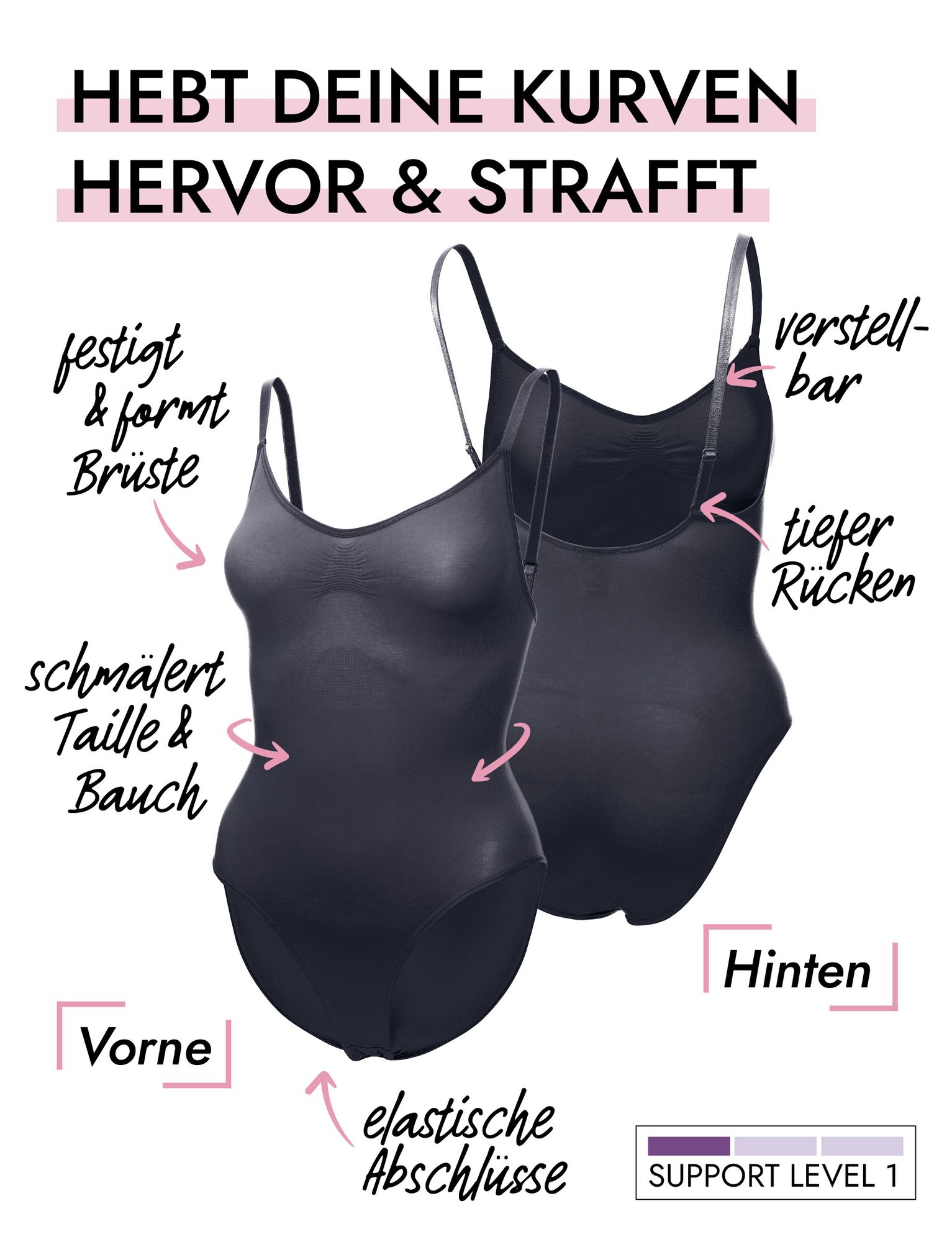 Skin Wrap Shapewear Damen - Bauchweg Body Damen - Bild 12 von 40