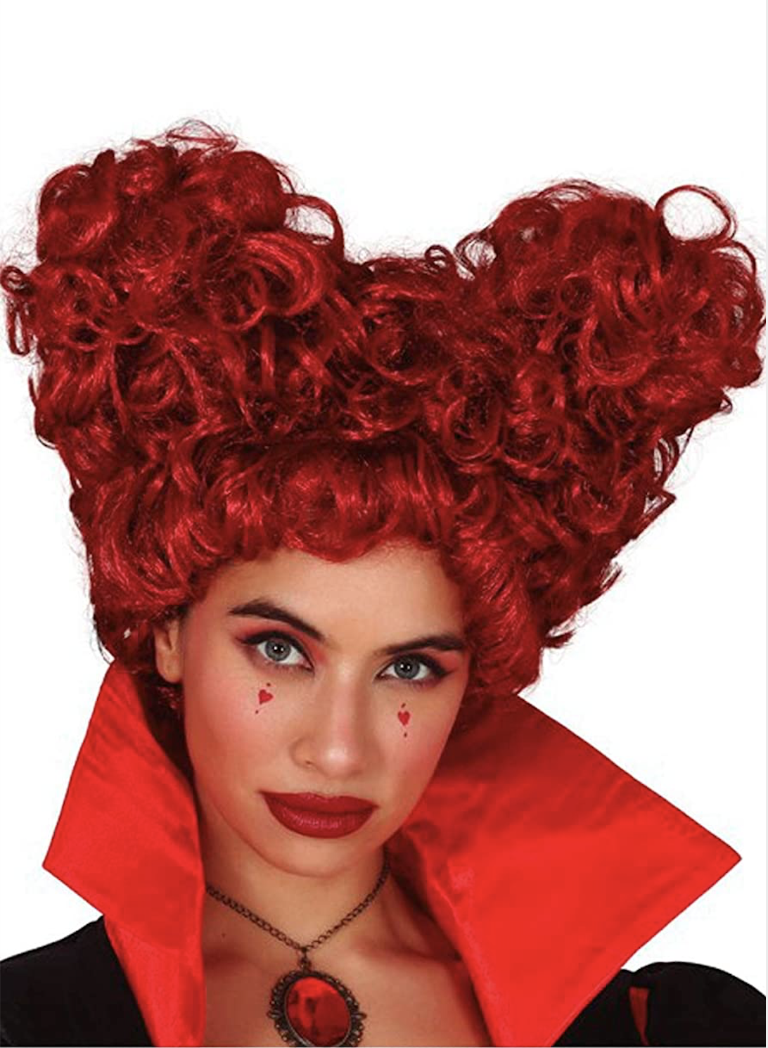 Weiße Perücke Lang Alice Im Wunderland Die Weiu00dfe Ku00f6nigin Weiu00dfe  Peru00fccke Lange Gewellte Cosplay Peru00fccke Halloween Rollenspiel  Peru00fccke Kostu00fcme Halloween Kostüm Damen Clown, image size:1092x1490