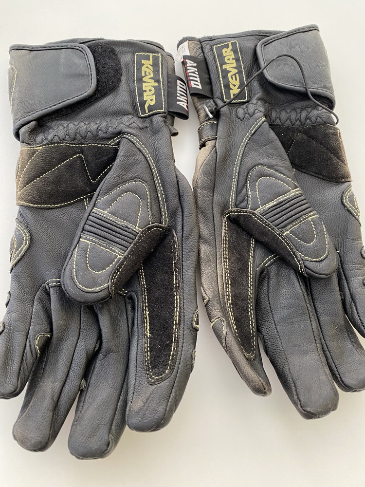 Motorradhandschuhe Handschuhe Motorrad Leder Aktito Kevlar Größe 7