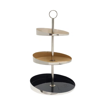 Etagere Art Deco 2125 Navy Mix / Silver
