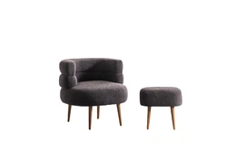 Barel Lounge -Set in Teddy-Plüschstoff