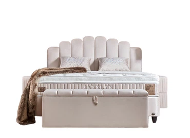 Boxspringbett Jazzlyn mit Stauraumkasten, inkl. Matratze