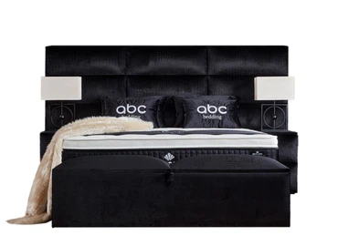 Boxspringbett Polsterbett Mercure mit Stauraumkasten inkl. Matratze