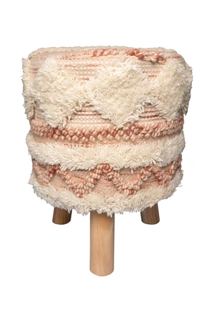 Hocker Bohist 225 Rosa / Creme