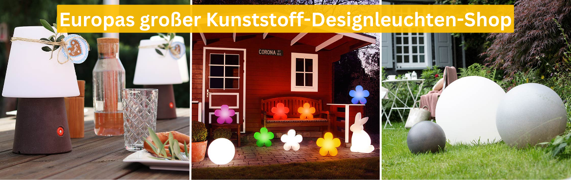 Kunststoff Designleuchten