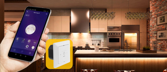     MILOS Wifi Schalter mit Dimmer, SmartHome, App Steuerung