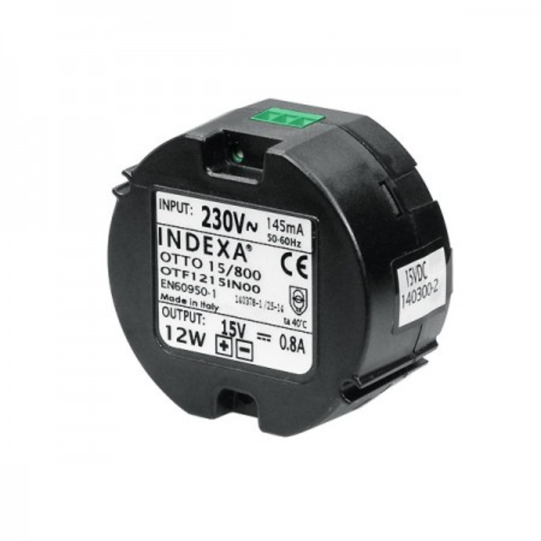 Indexa 32153 Up-Netzgerät 12V Dc 1A, Stabilisiert Otto  Videoüberwachungssystem schwarz/weiß