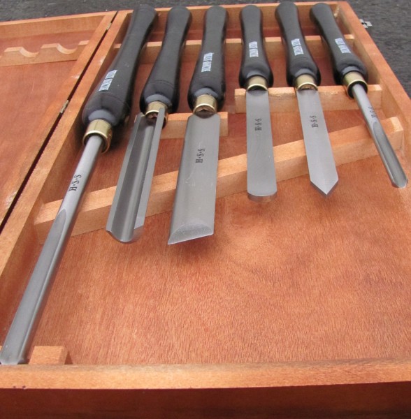 TINMAGI 3-teiliger Drechselbeitel Set - HSS Drechseleisen Im Holzkoffer