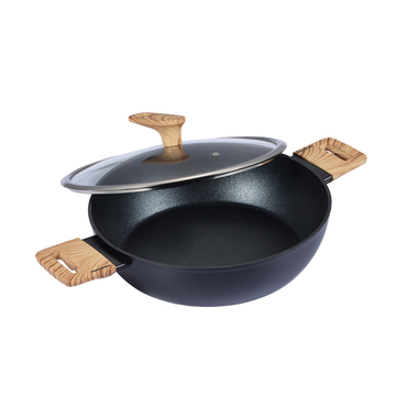 Schäfer Servierpfanne mit Deckel 28cm Maple Wood