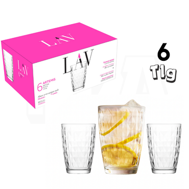 Lav Artemis Wassergläser ART256 Basic 6er 415cc