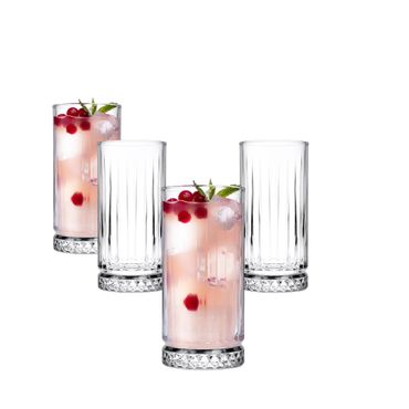 Pasabahce Elysia Longdrinkglas Gläser Glas 4er 280ml 520125