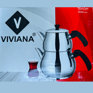 VIVIANA Krom Küre Teekanne 