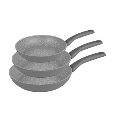 Michelino 3-tlg. Bratpfannen-Set Serie Nora Grau