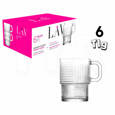 LAV Trinkgläser 6er Mug HLN427 270cc