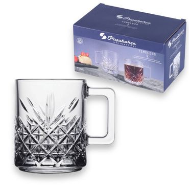 Pasabahce Timeless Mug mit Henkel 250ml 2er 55462