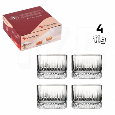 Pasabahce Elysia Karo Dessertschale 4er-Set aus Glas