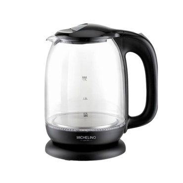 Michelino Wasserkocher 1,7L mit LED-Beleuchtung schwarz