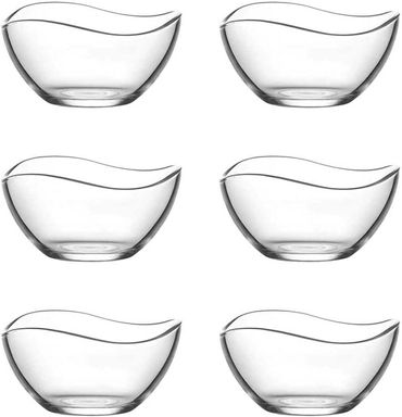 Lav 6tlg Glasschalen 215 ml Vira Schalen Glasschale Dessertschale Vorspeise Glas Gläser VIR245