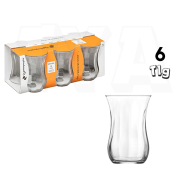 Pasabahce Üsküdar Optikli Teegläser 6er 120cc