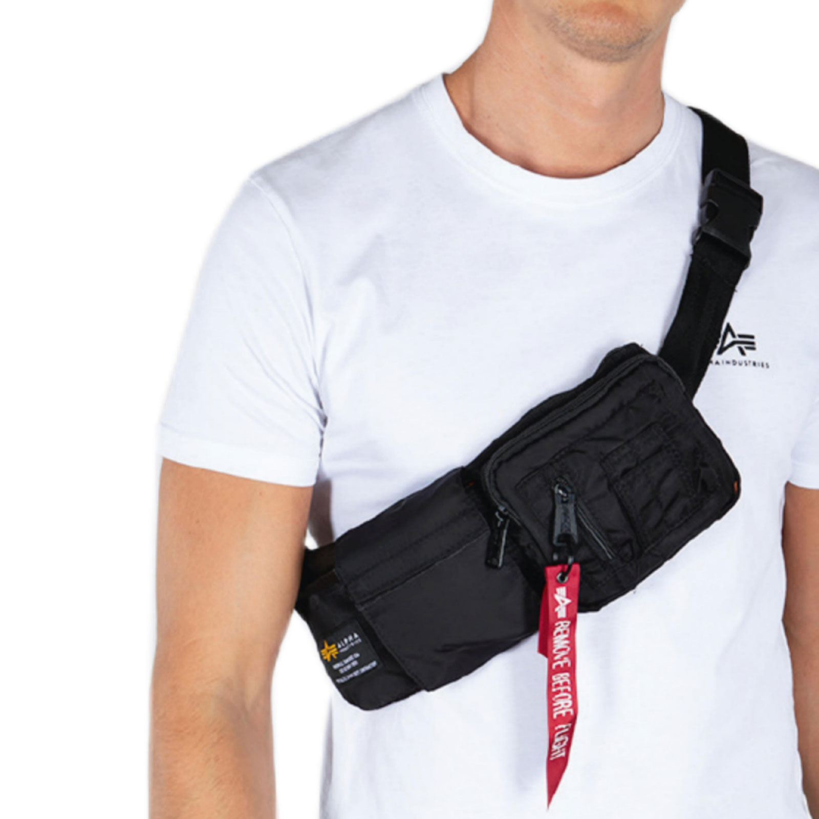 Alpha Industries Herren Tasche Crew Utility Bag black sage green