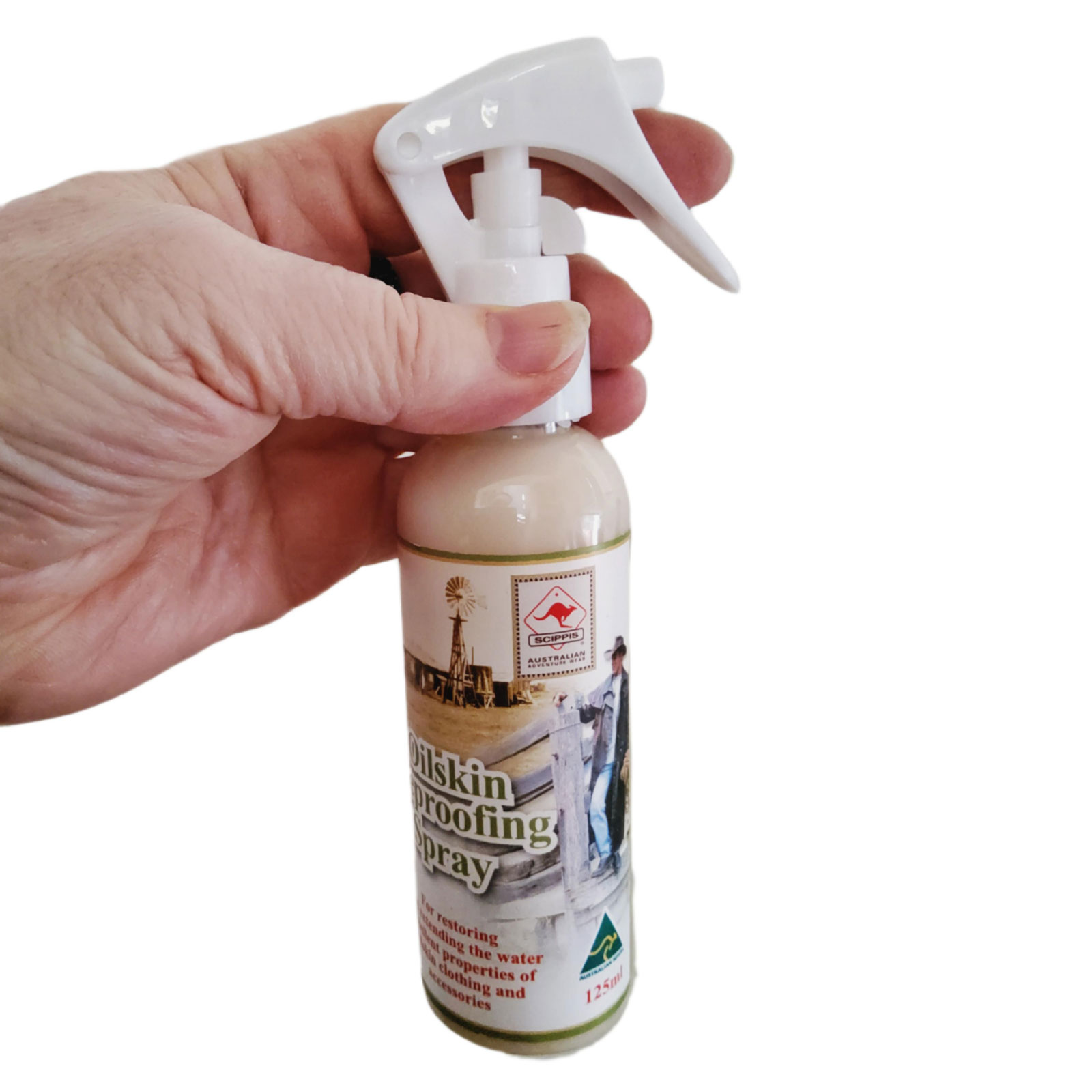 Scippis Oilskin Reproofing Spray 125ml Nachimprägnierung hochwertiger Oilskin Kleidung GLS
