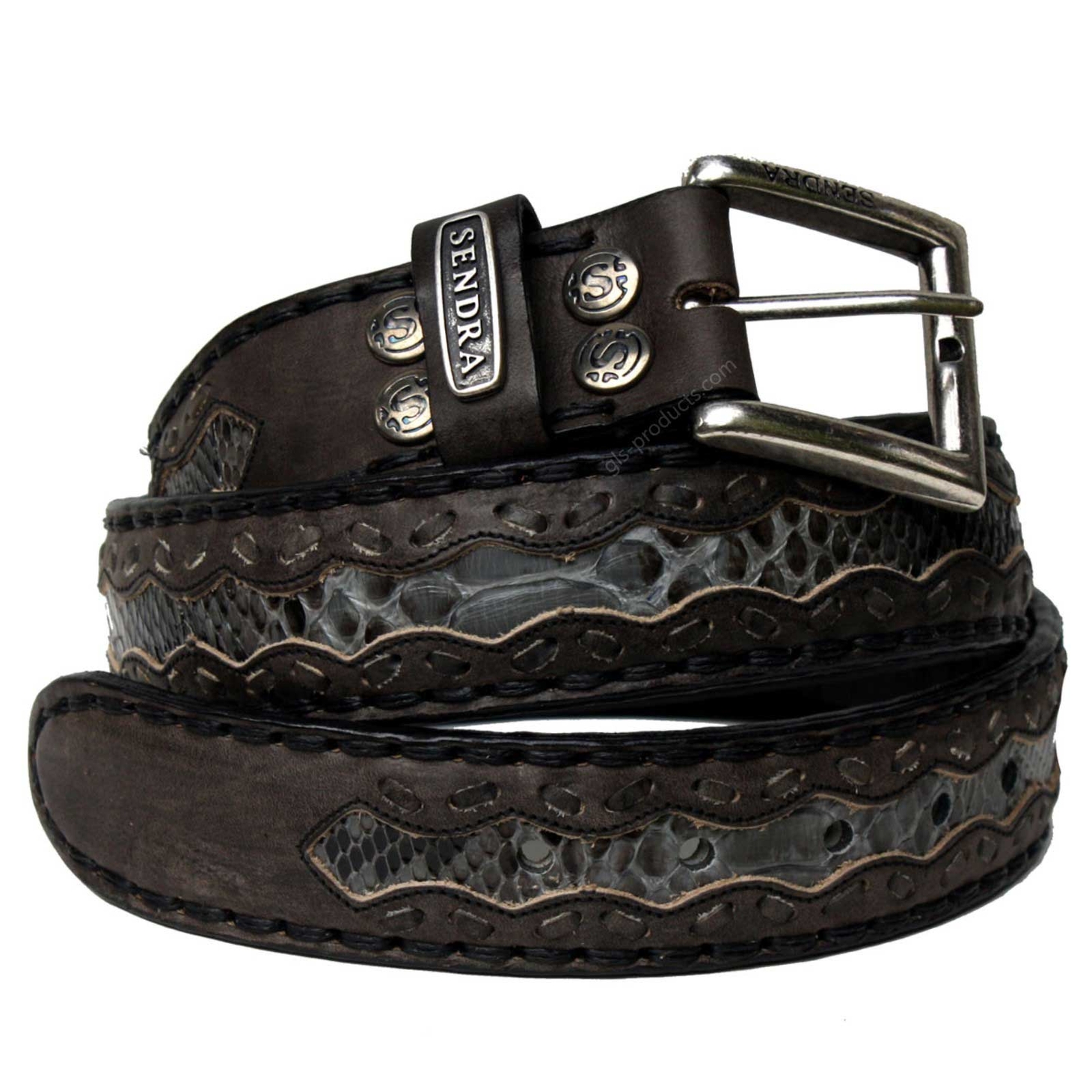 Sendra Leather Belt 8347 original Sendra Handgenäht Gürtel Leder echter