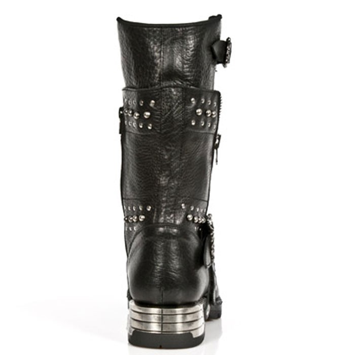 New Rock Mens MR022 Engineer Boots Gothic Streetfighter Biker 