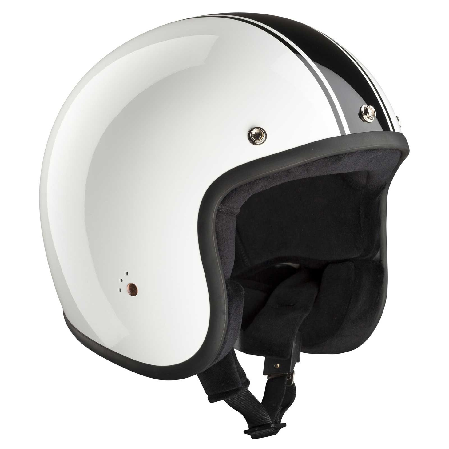 Bandit ECE 2205 Jet Motorrad Helm klein Race Star Classic matt schwarz