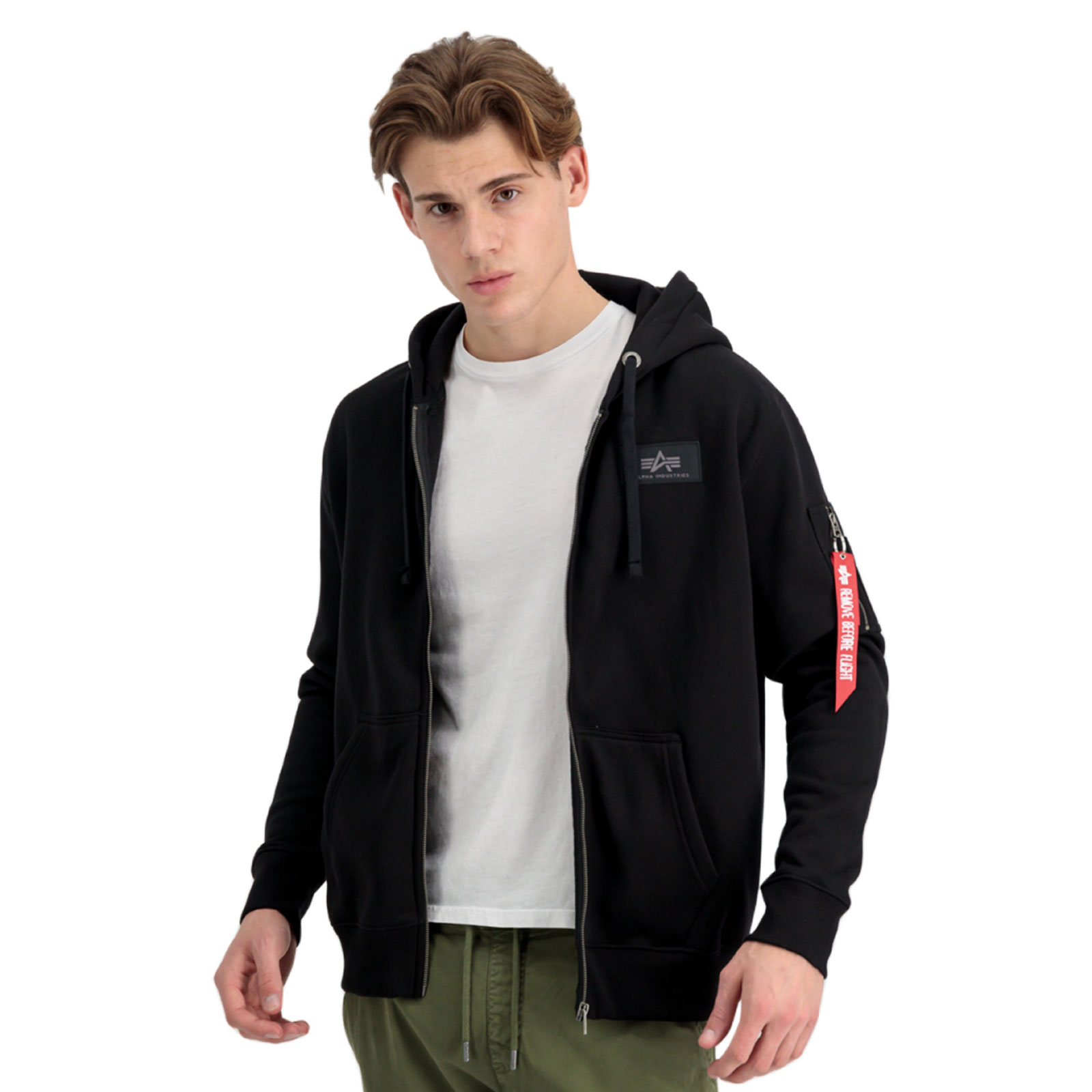 Zip Hoodie Mit Print Herren Red Bridge Herren Kapuzenpullover Mit