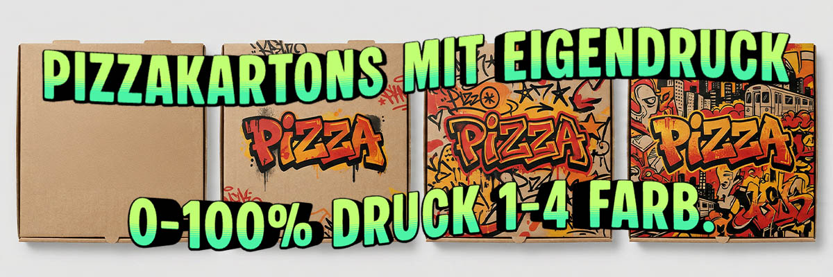 Pizzakartons Eigendruck