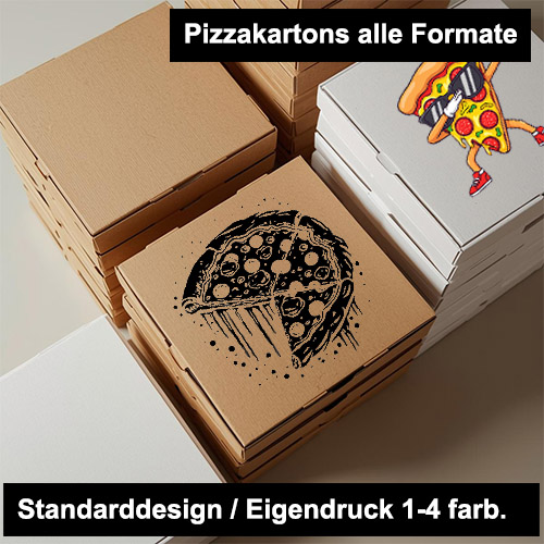 Pizzakartons Eigendruck