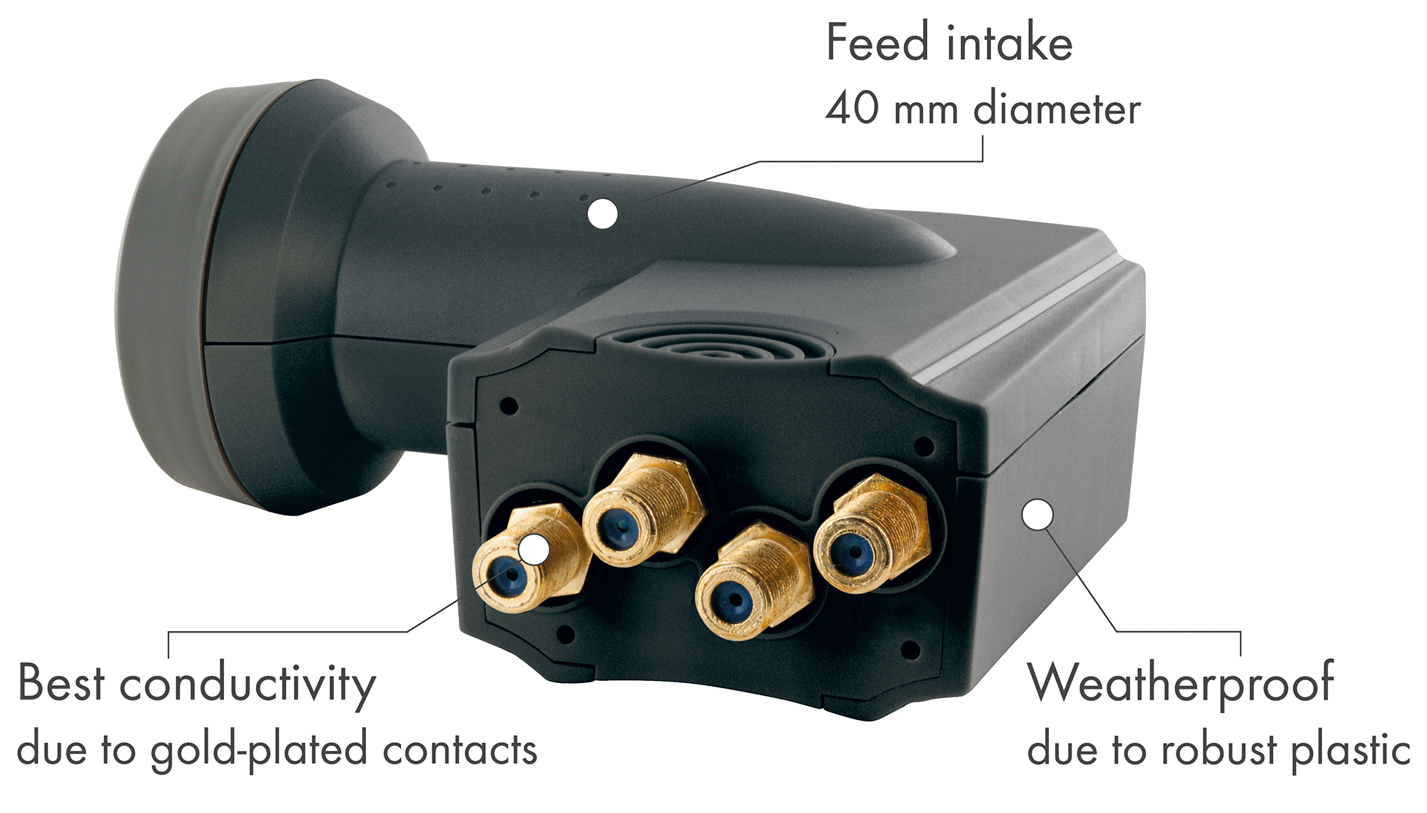 SCHWAIGER SAT-systeem satellietset satellietschotel single-LNB