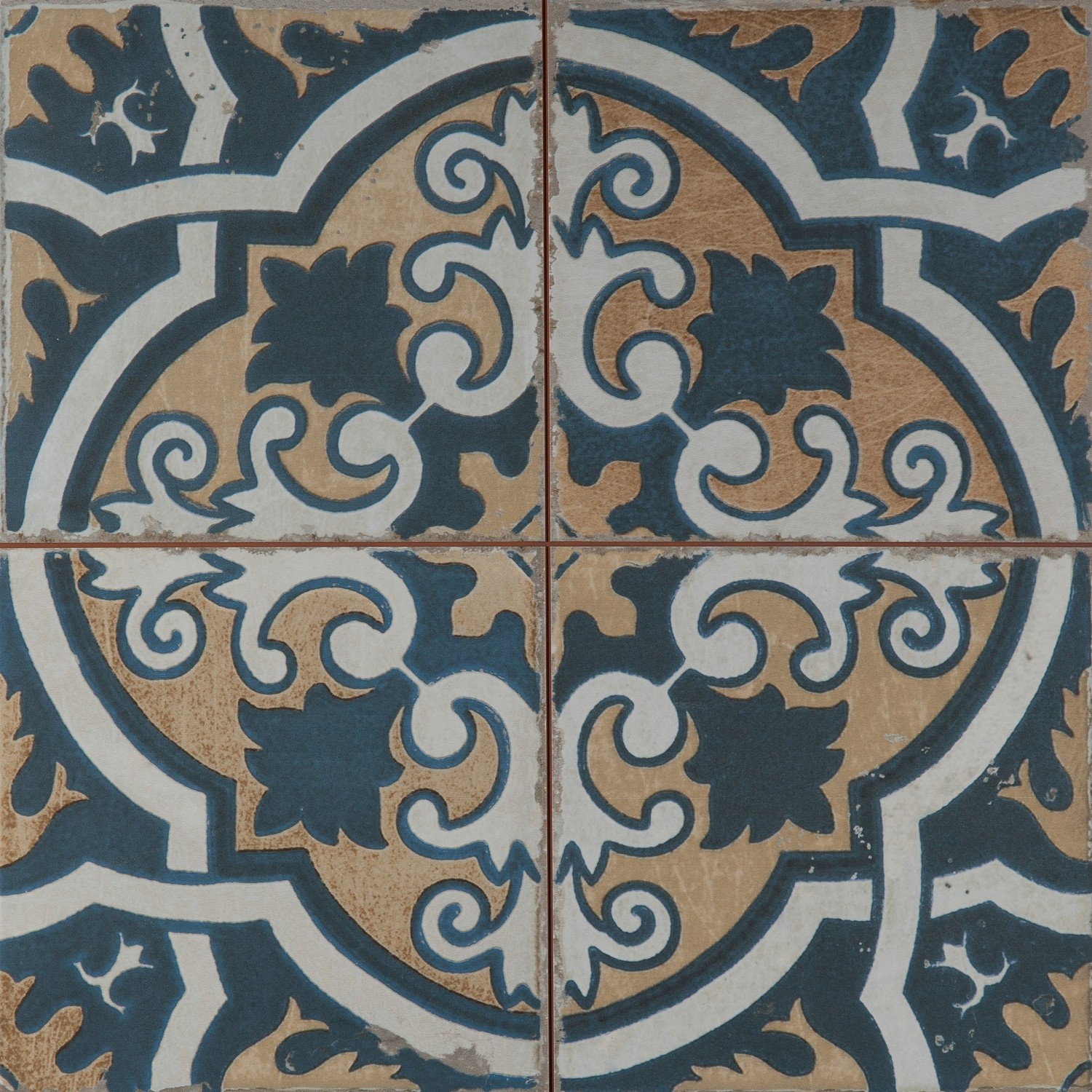 Wandfliese Retro Bodenfliesen Vintage Mehrfarbig Fliese 45x45cm FS2