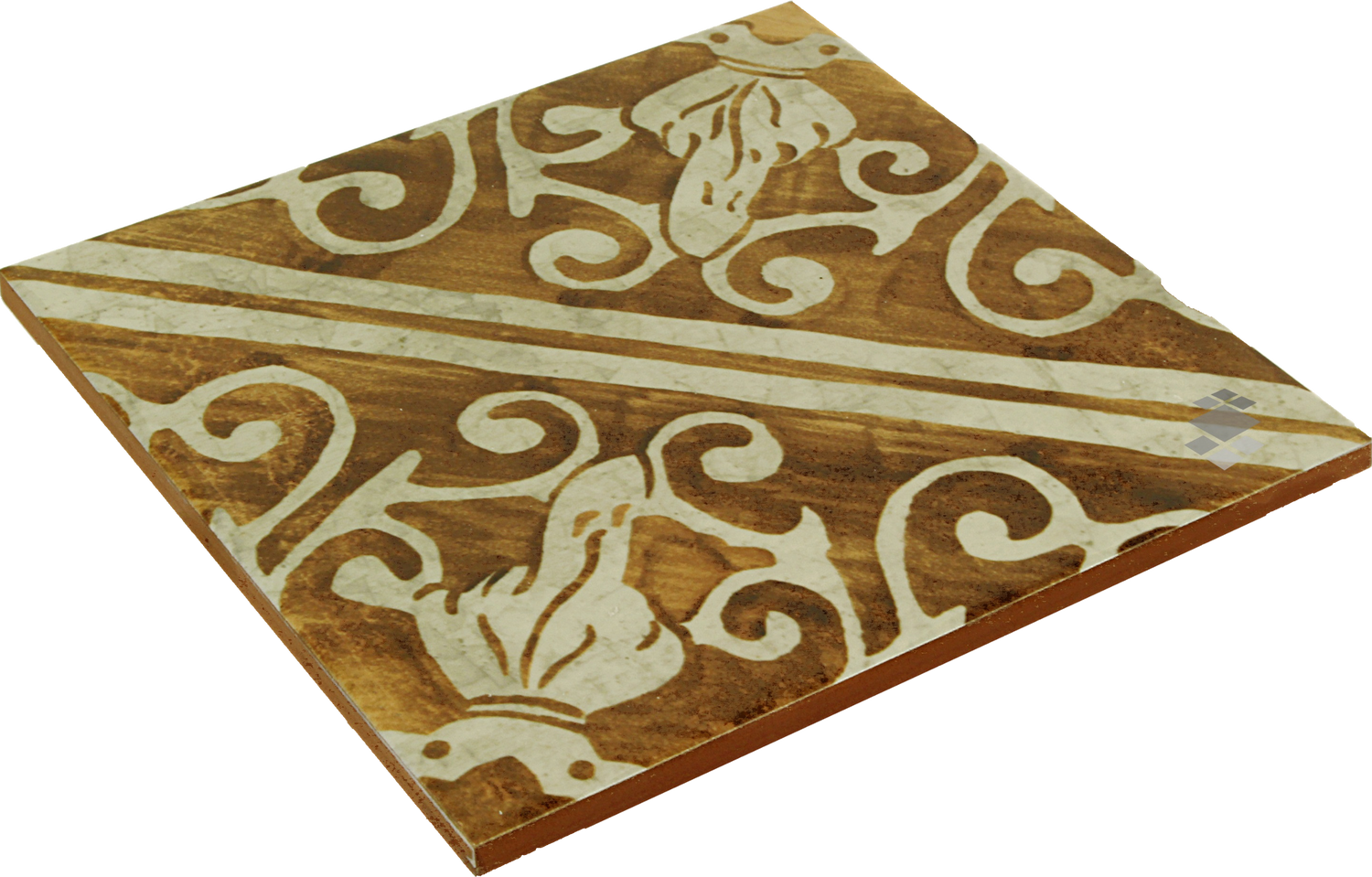 Bodenfliese Küche ocker mediterrane Fliese maurisch 20x20cm Lisboa