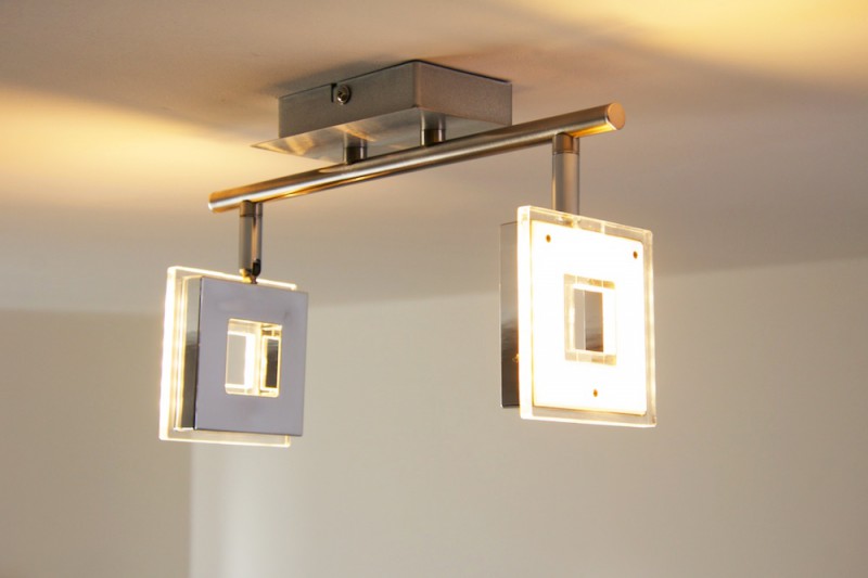 2 spots sur rail LED Lampe à suspension Design Moderne Éclairage de salon 115177