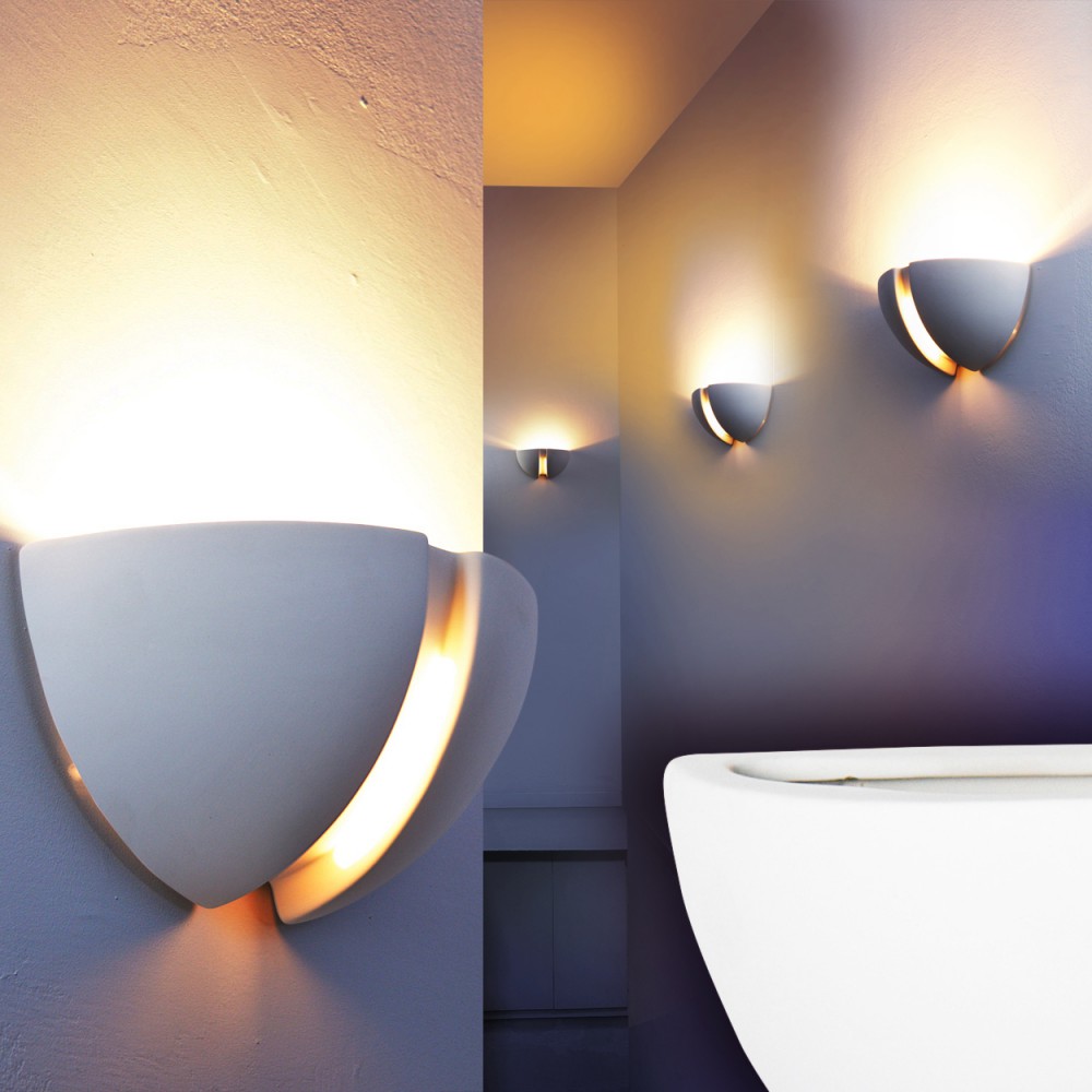 Wandleuchte Zimmer Wandlampe Wandstrahler Leuchte Flurlampe überstreichbar Gips