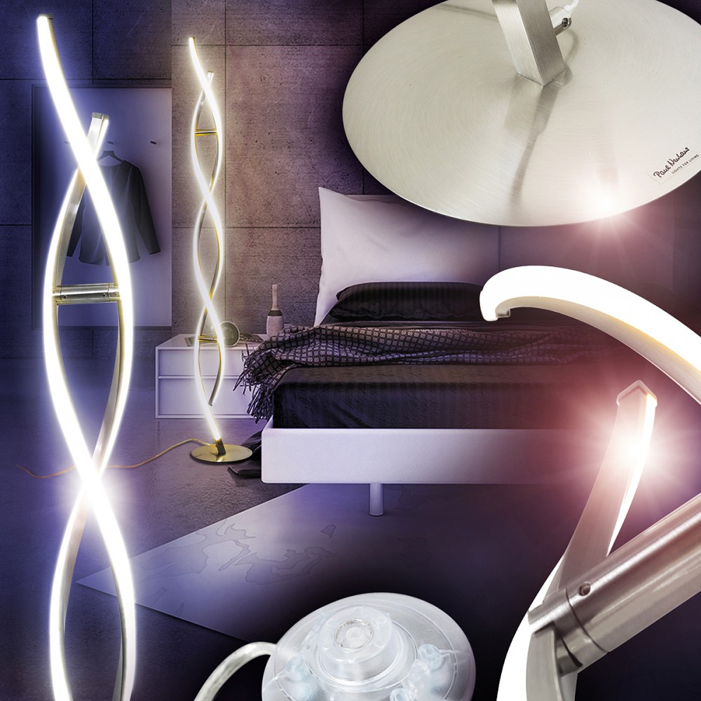 LED Stehleuchte Design Wohn Zimmer Lese Licht Lampe Boden Leuchte Flur