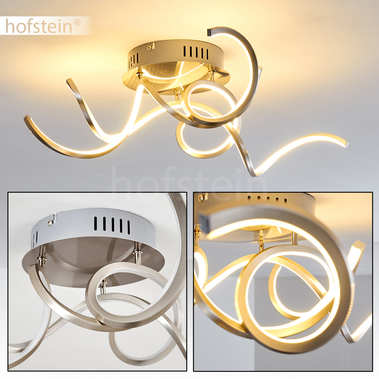LED Wand Strahler Chrom Kugel Spot verstellbar Wohn Zimmer Leuchte Flur Lampe